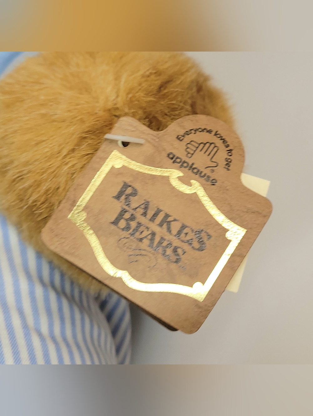 Raikes Bears 1992 Collectible Tom Sawyer Fishing Bear Vintage Brown 18" - Picture 12 of 16